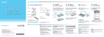 Sony VGN-AW310J/H Quick Start Manual