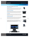Sony VGC-VA11G Marketing Specifications