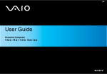 Sony VGC-RC110GX User's Guide