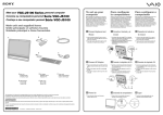 Sony VGC-JS110J/B Startup Guide