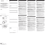 Sony VF-58SC Operating Instructions
