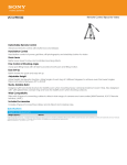 Sony VCT-VPR100 Marketing Specifications