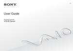 Sony VAIO VPCW User's Manual