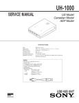 Sony USB UH-1000 User's Manual