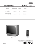 Sony TRINITRON KV-21SE43C User's Manual