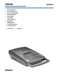 Sony TCM-929 User's Manual