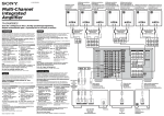Sony TADA9000ES User's Manual