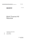 Sony STR-DG820 User's Manual