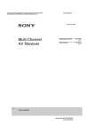 Sony STR-DA1800ES User's Manual