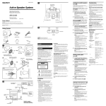 Sony SRS-D2100 User's Manual