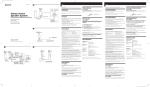 Sony SRS-A71 User's Manual