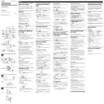 Sony SRF-M73 User's Manual