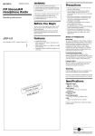 Sony SRF-H3 User's Manual