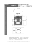 Sony SPM-42BFA Dimensions Diagram