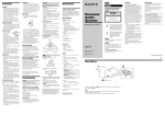 Sony ZS-X1 User's Manual
