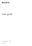 Sony 16gb User's Manual