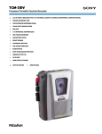 Sony TCM-21DV User's Manual