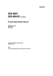 Sony SDX-800V/R User's Manual