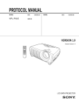 Sony Projector VPL-PX15 User's Manual