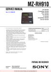 Sony MZ-RH910 User's Manual