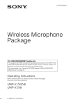 Sony Microphone UWP-X7 User's Manual