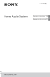 Sony MHC-EC719IP User's Manual