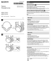 Sony MDR-ZX100 User's Manual
