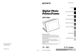Sony DPP-F800 User's Manual
