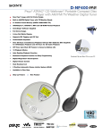 Sony D-NF400 User's Manual