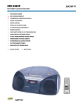 Sony CFD-S20CP User's Manual