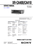 Sony CA410 User's Manual