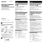 Sony 251 User's Manual