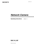 Sony SNC-VL10P User's Manual