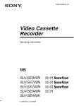Sony SLV-SE440K User's Manual
