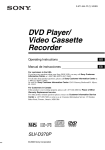 Sony SLV-D370P User's Manual