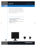 Sony SDM-S95FB Specification Sheet