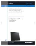 Sony SDM-S75NB Specification Sheet