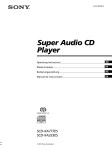 Sony SCD-XA777ES User's Manual
