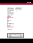 Sony RM-X114 Marketing Specifications