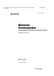 Sony RM-LG112 User's Manual