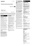 Sony RDP-M15IP User's Manual