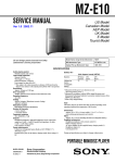 Sony MZ-E10 User's Manual