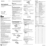 Sony PEGA-KB20 User's Manual