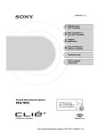 Sony PEG-TH55 User's Manual