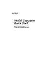 Sony PCG-GRT380ZG Quick Start Manual