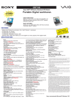 Sony PCG-GRT100 Marketing Specifications