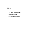 Sony PCG-GRS700P Quick Start Manual