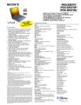 Sony PCG-GR270 Marketing Specifications