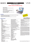 Sony PCG-FRV28 Marketing Specifications