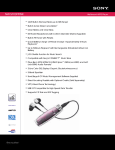 Sony NW-S703FPINK User's Manual